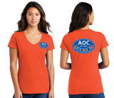 AOC/Port n Company Women V Neck Tee/LPC450V