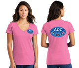 AOC/Port n Company Women V Neck Tee/LPC450V