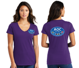 AOC/Port n Company Women V Neck Tee/LPC450V
