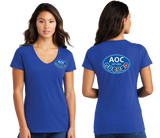 AOC/Port n Company Women V Neck Tee/LPC450V