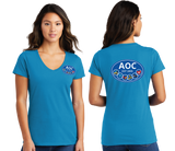 AOC/Port n Company Women V Neck Tee/LPC450V