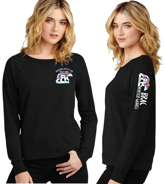 BRACWIN25/Women Featherweight French Terry Long Sleeve Crewneck/DT672