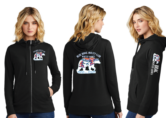 BRACWIN25/Women Featherweight French Terry Full Zip Hoodie/DT673