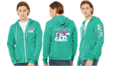 BRACWIN25/Bella Canvas mid weight Full zip hoodie/3739