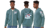 BRACWIN25/Bella Canvas mid weight Full zip hoodie/3739