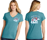 BRACWIN25/Port  n Company Women's TriBlend V Neck Tee/LPC330V