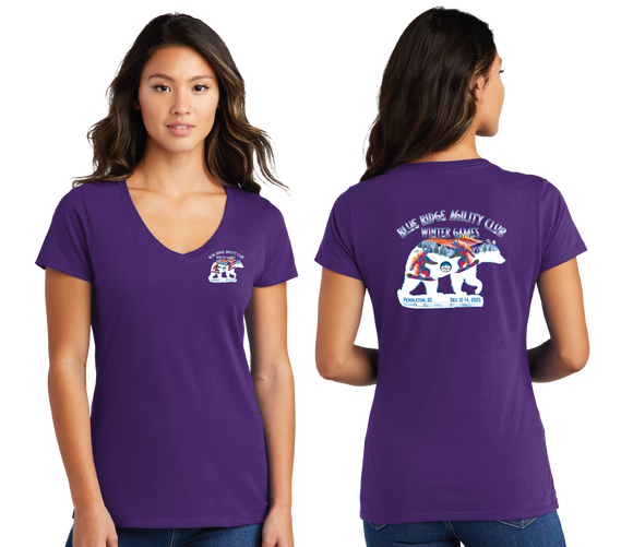 BRACWIN25/Port n Company Women V Neck Tee/LPC450V