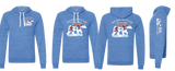BRACWIN25/JERZEES Snow Heather French Terry Raglan Hooded Sweatshirt/90MR