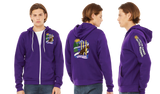 CATREG25/Bella Canvas mid weight Full zip hoodie/3739