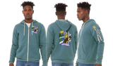 CATREG25/Bella Canvas mid weight Full zip hoodie/3739
