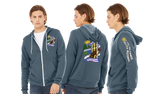 CATREG25/Bella Canvas mid weight Full zip hoodie/3739