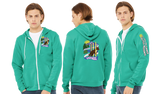 CATREG25/Bella Canvas mid weight Full zip hoodie/3739