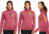 CCUL/SportTek Women SportWick Stretch QTR Zip Pullover/LST850