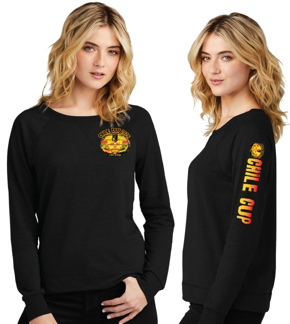 CHILIE25/Women Featherweight French Terry Long Sleeve Crewneck/DT672