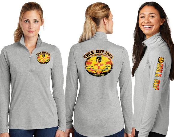 CHILIE25/TriBlend Wicking Lightweight Quarter Zip Pullover/LST407