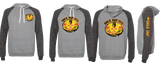 CHILIE25/JERZEES Snow Heather French Terry Raglan Hooded Sweatshirt/90MR