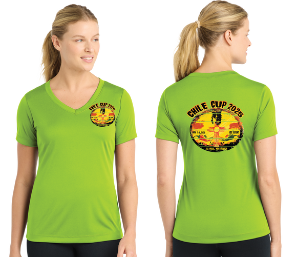 CHILIE25/Sport Tek Women PosiCharge Competitor V Neck/LST353