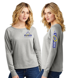 CLICK/Women Featherweight French Terry Long Sleeve Crewneck/DT672