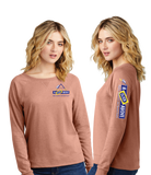 CLICK/Women Featherweight French Terry Long Sleeve Crewneck/DT672