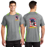 COSMO/Sport Tek Heather Colorblock Contender Tee/ST361