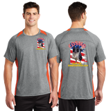 COSMO/Sport Tek Heather Colorblock Contender Tee/ST361