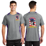 COSMO/Sport Tek Heather Colorblock Contender Tee/ST361