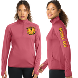 Chili25/SportTek Women SportWick Stretch QTR Zip Pullover/LST850