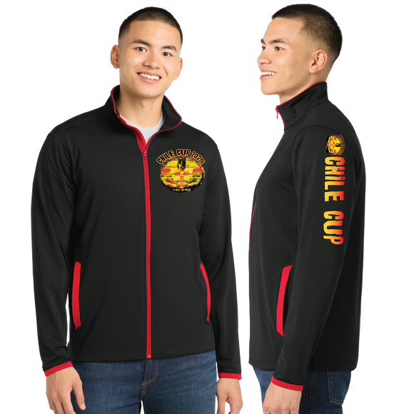 Chili25/SportTek SportWick Stretch Contrast FULL ZIP Jacket/ST853