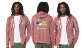 DG40/Bella Canvas mid weight Full zip hoodie/3739