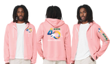 DG40/Bella Canvas mid weight Full zip hoodie/3739