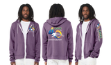 DG40/Bella Canvas mid weight Full zip hoodie/3739