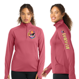 Dairy24/SportTek Women SportWick Stretch QTR Zip Pullover/LST850