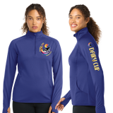 Dairy24/SportTek Women SportWick Stretch QTR Zip Pullover/LST850