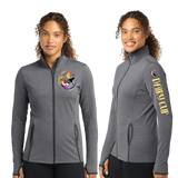 Dairy24/SportTek WOMEN SportWick Stretch Contrast FULL ZIP Jacket/LST853