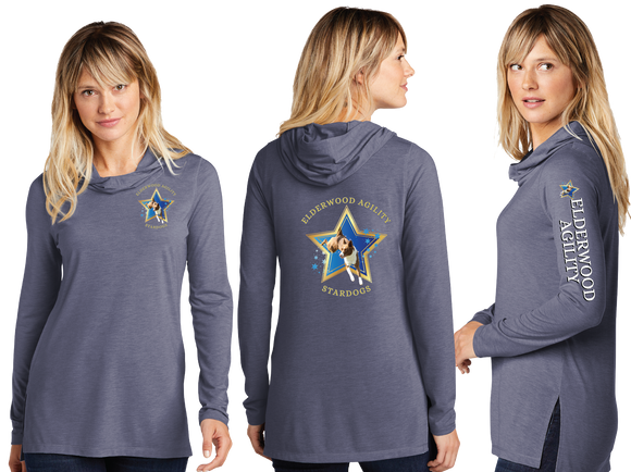 ELDER/Sport Tek Women TriBlend Wicking Long Sleeve Hoodie/LST406