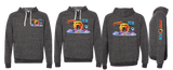 FIREICE25/JERZEES Snow Heather French Terry Raglan Hooded Sweatshirt/90MR