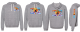 FIREICE25/JERZEES Snow Heather French Terry Raglan Hooded Sweatshirt/90MR