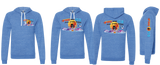 FIREICE25/JERZEES Snow Heather French Terry Raglan Hooded Sweatshirt/90MR