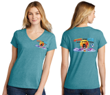 FIREICE25/Port  n Company Women's TriBlend V Neck Tee/LPC330V