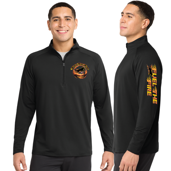 FUEL26/SportTek SportWick Stretch QTR Zip Pullover/ST850
