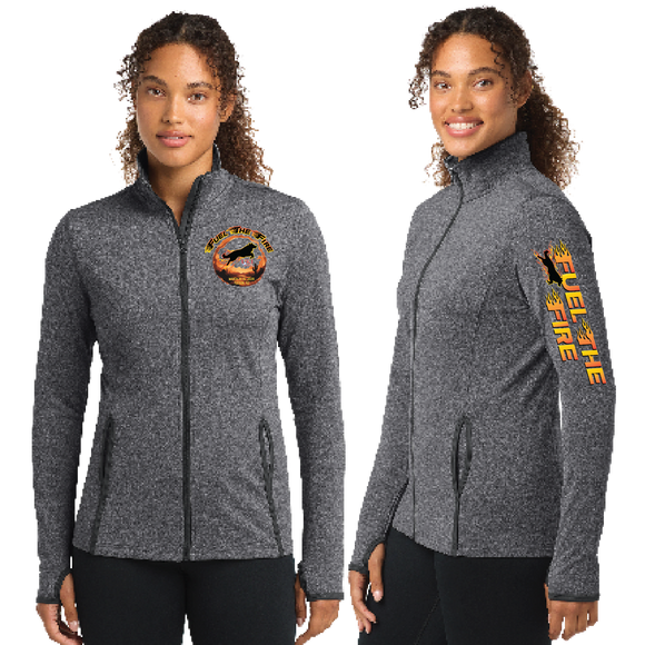 FUEL26/SportTek WOMEN SportWick Stretch Contrast FULL ZIP Jacket/LST853