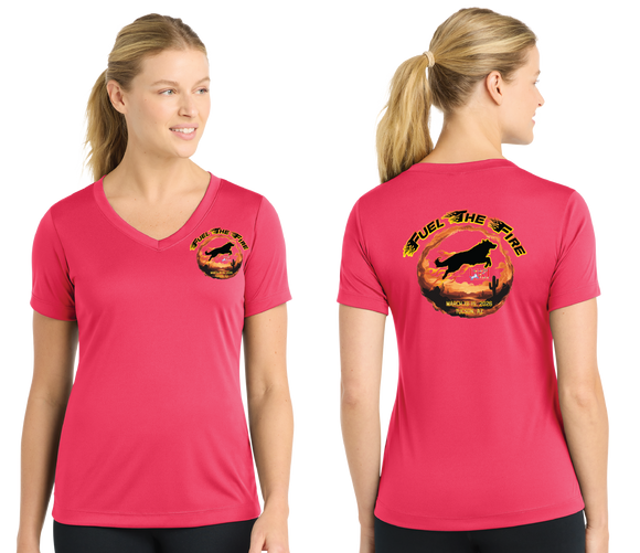 FUEL26/Sport Tek Women PosiCharge Competitor V Neck/LST353