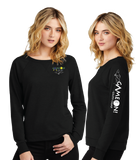 GAME24/Women Featherweight French Terry Long Sleeve Crewneck/DT672