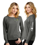 GAME24/Women Featherweight French Terry Long Sleeve Crewneck/DT672