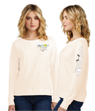 GAME24/Women Featherweight French Terry Long Sleeve Crewneck/DT672