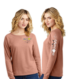 GAME24/Women Featherweight French Terry Long Sleeve Crewneck/DT672