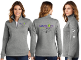 GAME25/Ladies 9oz Quarter Zip Sweatshirt/LST253/