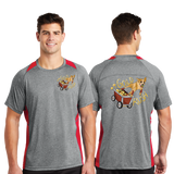 GOLD RUSH/Sport Tek Heather Colorblock Contender Tee/ST361