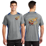 GOLD RUSH/Sport Tek Heather Colorblock Contender Tee/ST361