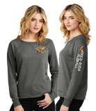 GOLD RUSH/Women Featherweight French Terry Long Sleeve Crewneck/DT672